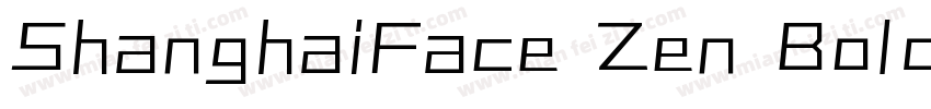 ShanghaiFace Zen BoldGB20字体转换